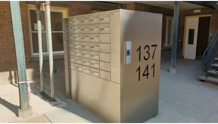 RVS postkasten voor studenten huisvestiging Maastricht